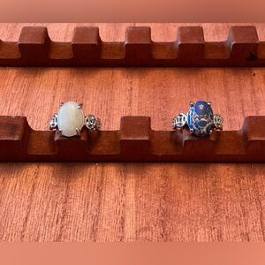 Set of 2 Unique Rings size 9, BN